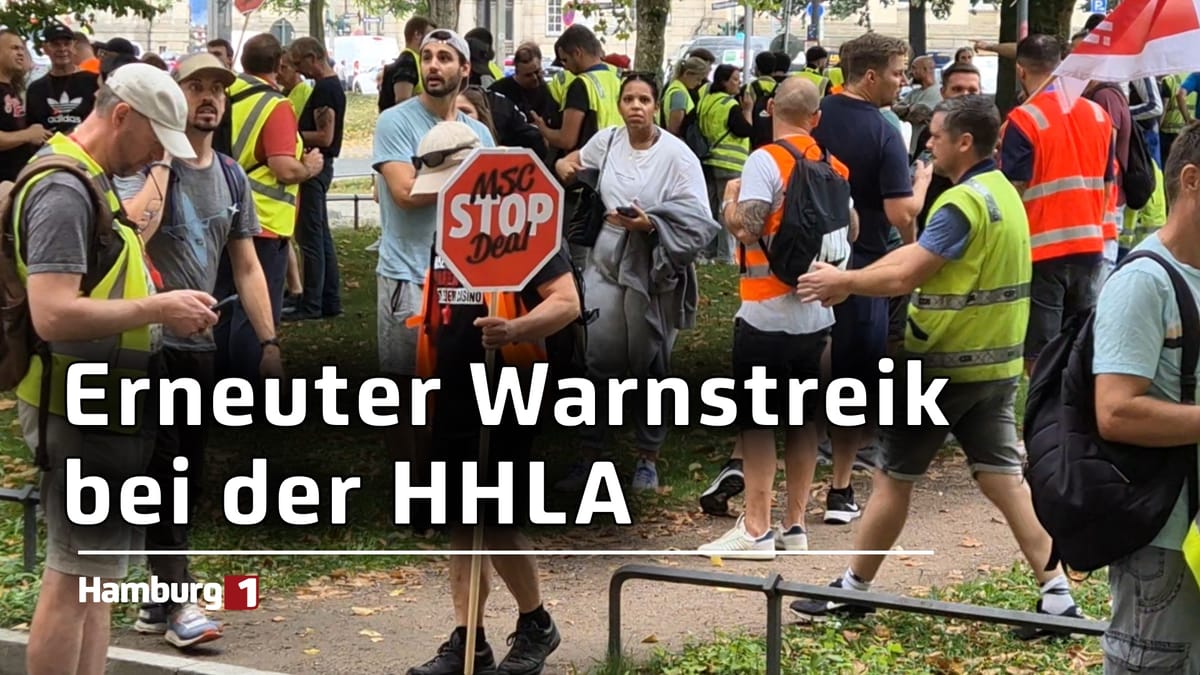 HHLA-Angestellte im Warnstreik: Angst vor Kündigungen wächst