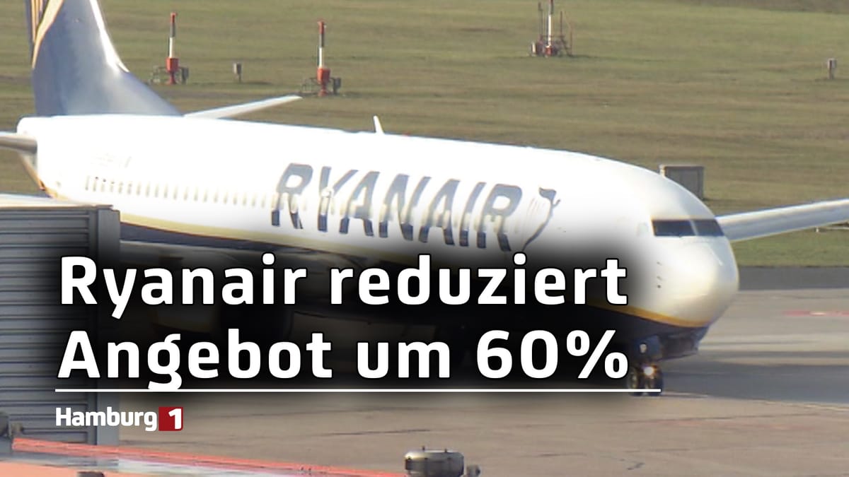 Ryanair: Billigfluglinie reduziert Angebot um 60 Prozent