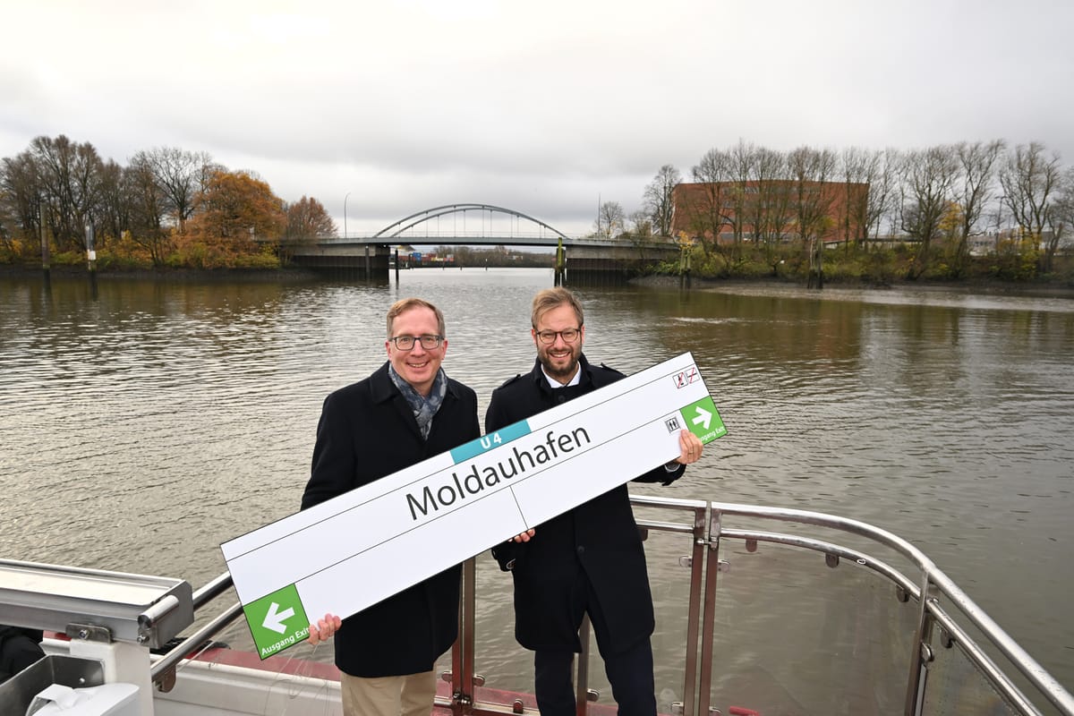 Moldauhafen: Name für neue Station steht fest