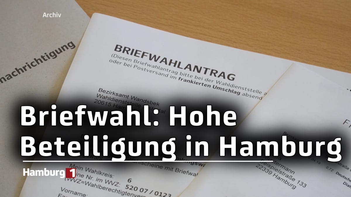 Briefwahl zur Bundestagswahl: Hohe Beteiligung in Hamburg