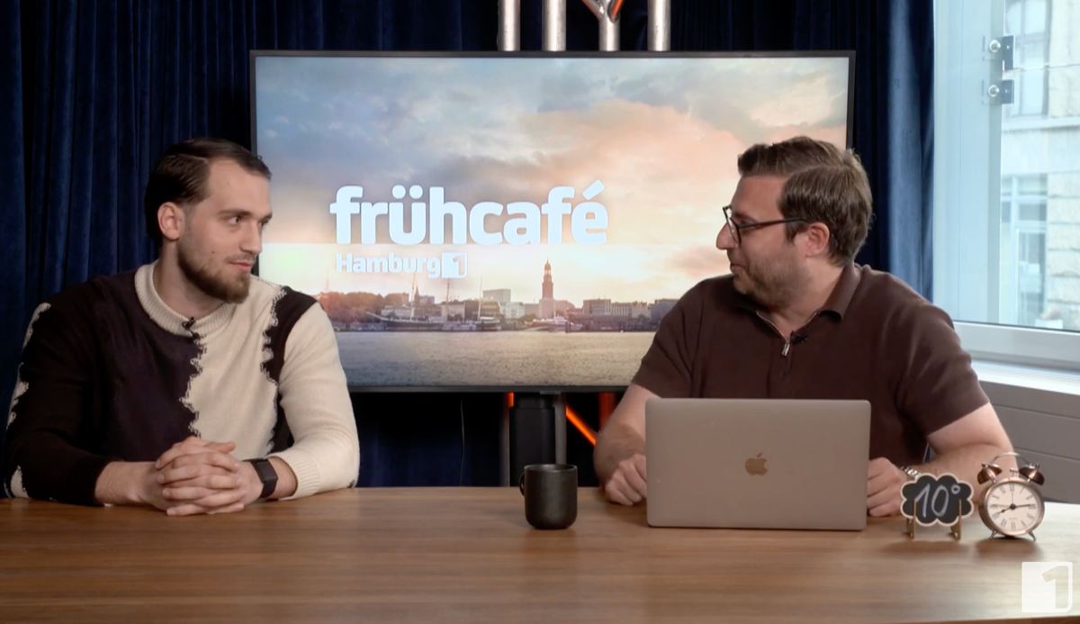 Kristiano Hoxhaj im Frühcafé