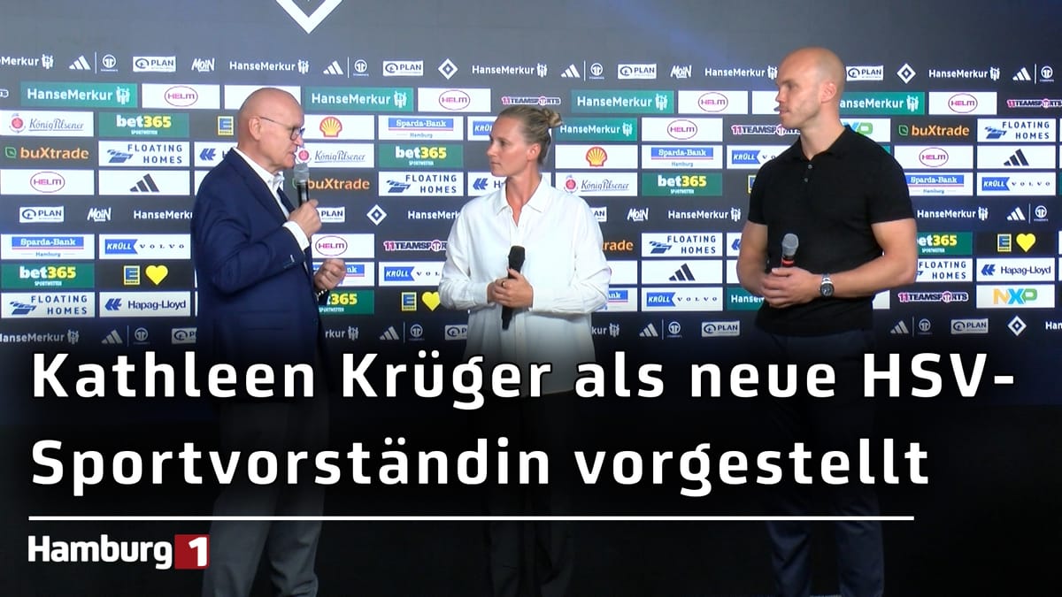 Als erste Frau in der Bundesliga: HSV präsentiert neue Sportvorständin Kathleen Krüger