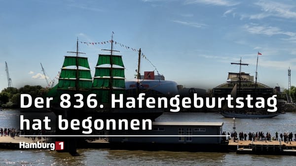 836. Hafengeburtstag: Traditionelle Einlaufparade bei bestem Wetter