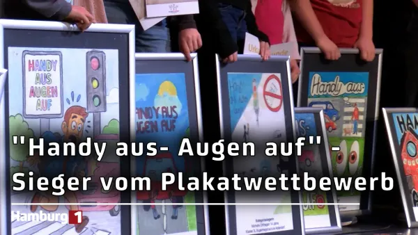 "Handy aus - Augen auf!": Sieger des diesjährigen Plakatwettbewerbs gekürt